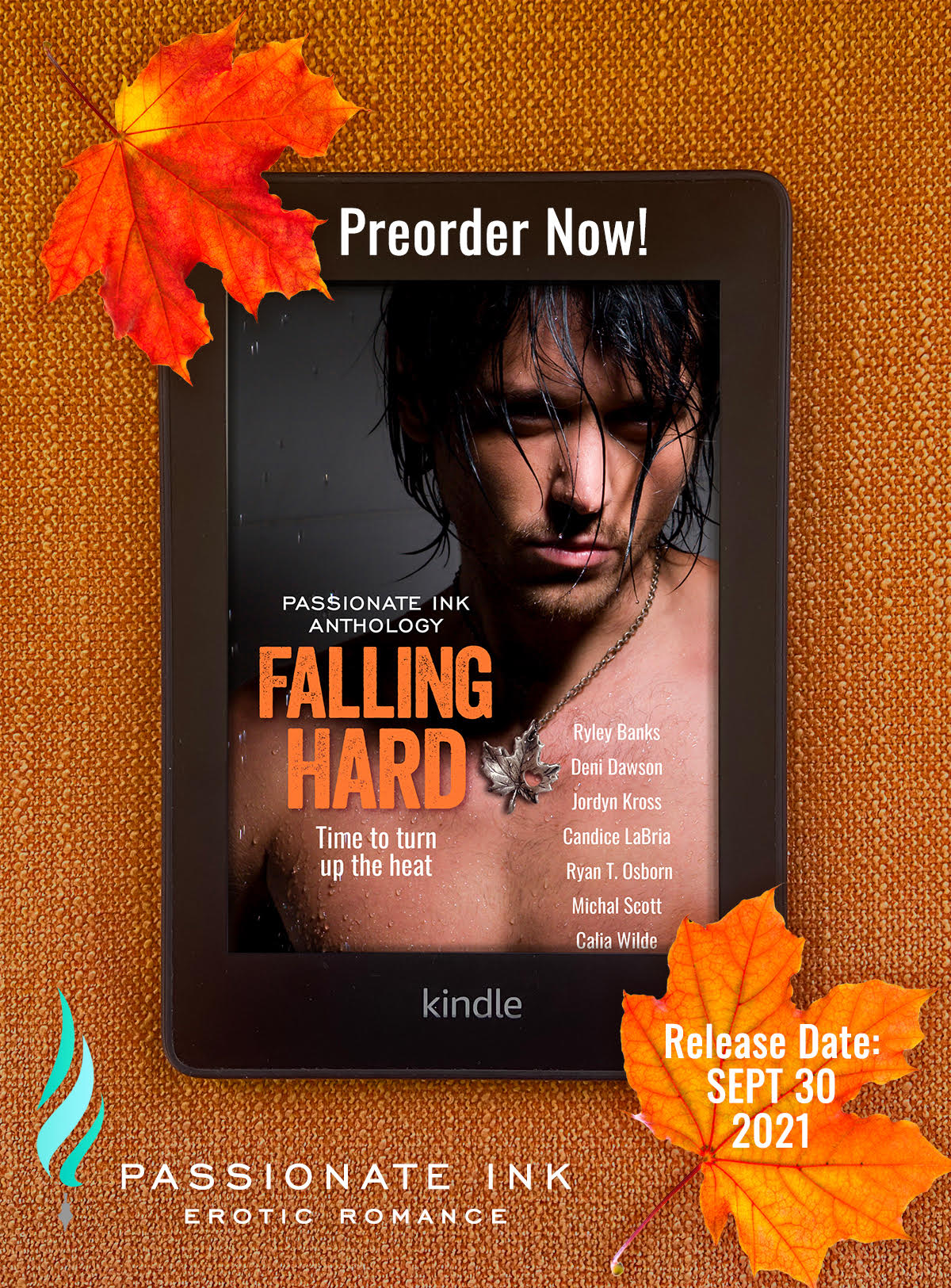 cover reveal of "Falling Hard" 2021 Passionate Ink Charity Anthology